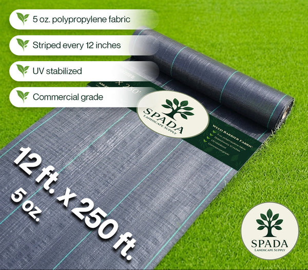12 ft. x 250 ft. Weed Barrier Fabric